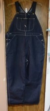 Vintage 1970s/1980s ROEBUCK Dark Wash Denim Bib Overalls 40 x 30
