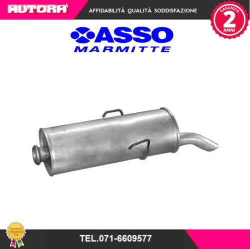 Marmitta Silenziatore Posteriore Per Fiat Cinquecento 1.1 Sporting - SIGAM Quality