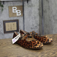 A New Day Tasmin Leopard Print Velvet Flats 94568226 Leopard Brown 6.5M