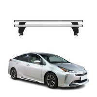 Menabo DachträGer GrundtäGer FüR Toyota Prius+ 2012-2021 50Kg Alu Silber 2 Tlg