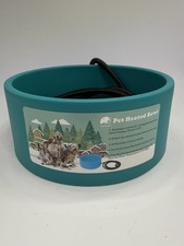 Heated Water Bowl for Dog  Cat, Outdoor Heated Dog Bowl Provides Drinkable Wate