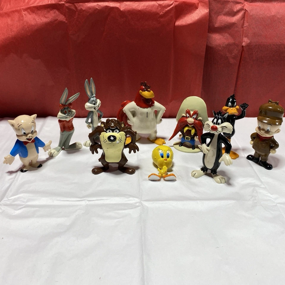 Lote de 10 estatuillas de plástico duro Warner Brothers Loony Tunes años 90. Foto 2 de 4