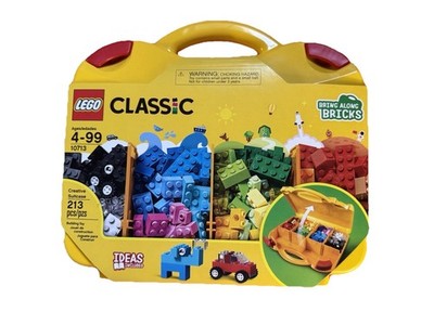 LEGO Classic Creative Suitcase 10713 Bring Along Bricks 213pc Storage Case