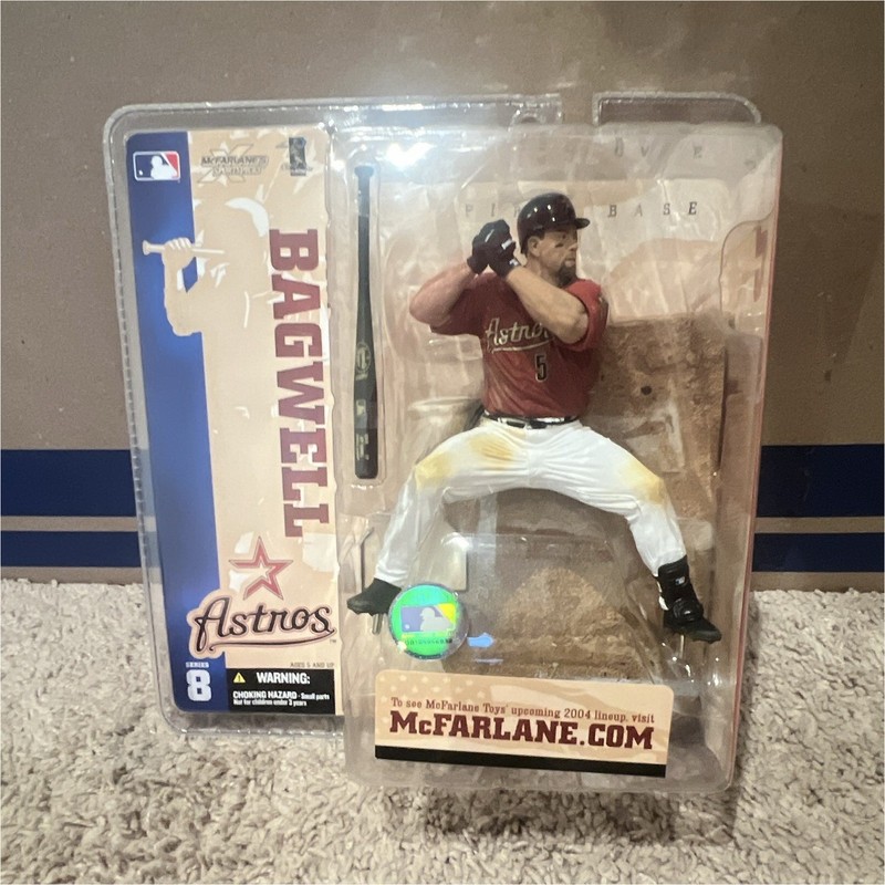 McFarlane Toys Jeff Bagwell Houston Astros MLB Series 8 Figure Bat 2004