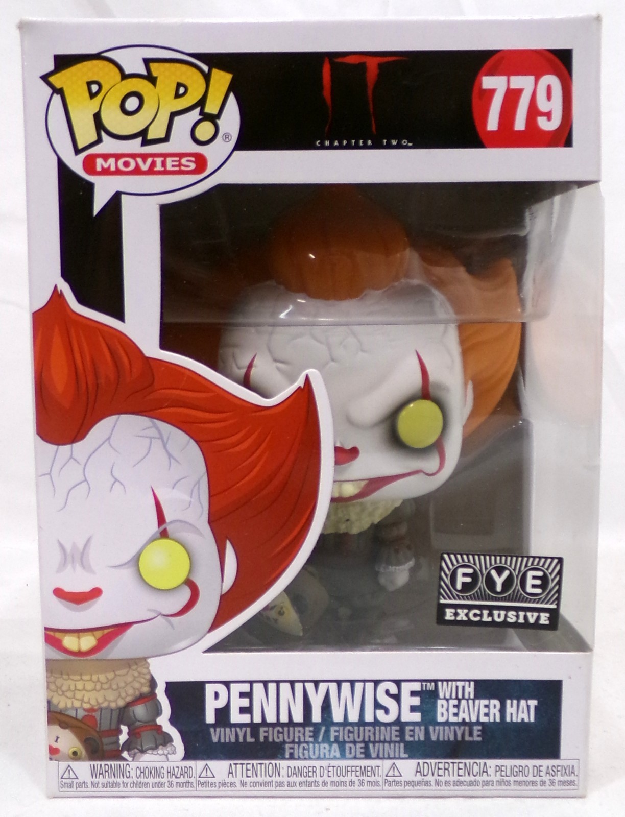Funko Pop! 779 Pennywise With Beaver Hat Fye Exclusive Movies It Chapter Two