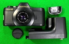 Pentax Auto 110 SLR Film Camera w/ 24mm F2.8 Lens  Winder Japan Tested