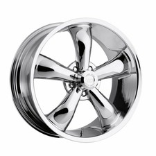 20" Vision American Muscle 142 Legend 20x8.5 5x120 32mm Wheel Chrome Vintage Rim