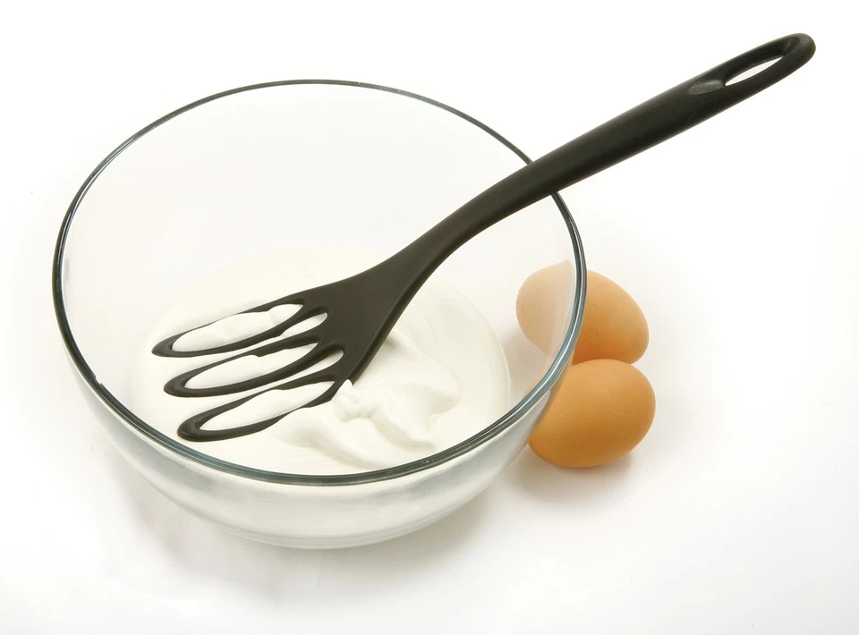 Horquilla batidora Norpro Jumbo Fiskie negra 12 pulgadas herramienta de mezcla de alta resistencia al calor Foto 3 de 4