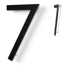 8 Inch Floating House Numbers, Address Numbers For Houses Large Black Exterio...