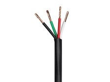 Monoprice Speaker Wire, CMP Rated, 4-Conductor, 14AWG, 250ft, Black