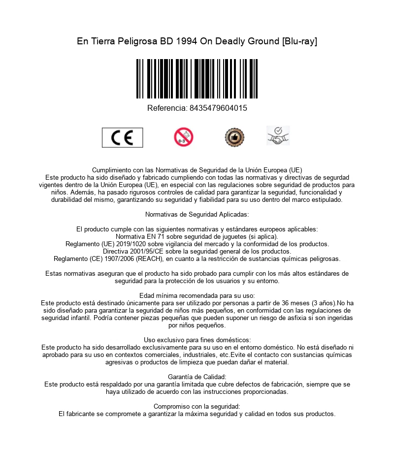 En Tierra Peligrosa BD 1994 On Deadly Ground [Blu-ray] - Image 3 of 3