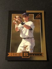 1998 Pinnacle Zenith Z Gold Craig Biggio #71 HOF /100