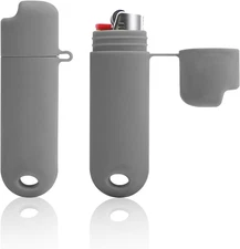 2Pcs Waterproof Lighter Case Cover Holder for BIC, Lighters Sleeve Type J6 Outdo