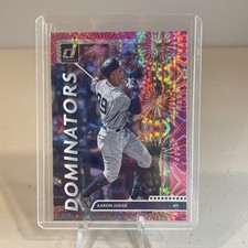 Aaron Judge 2020 Panini Donruss Dominators Pink Fireworks New York Yankees #D-4