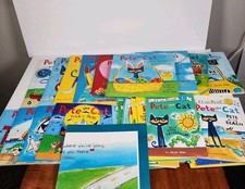 Lot of 25 Pete the Cat Reader Picture Books by Kimberly  James Dean Plus Poster