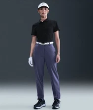 $120 Nike Women's Dri Fit Tour Golf Pants FD5607- Sanded Purple(Navy)- Small-New