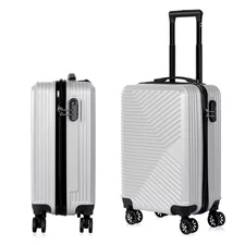 Carry on Luggage, 20 In. Hardside Suitcase ABS Spinner Luggage with Lock - Cross