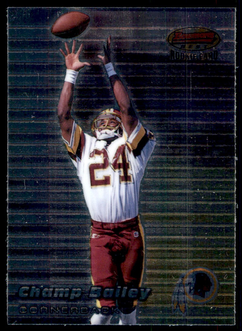 1999 Bowman's Best Champ Bailey RC Washington Redskins #126