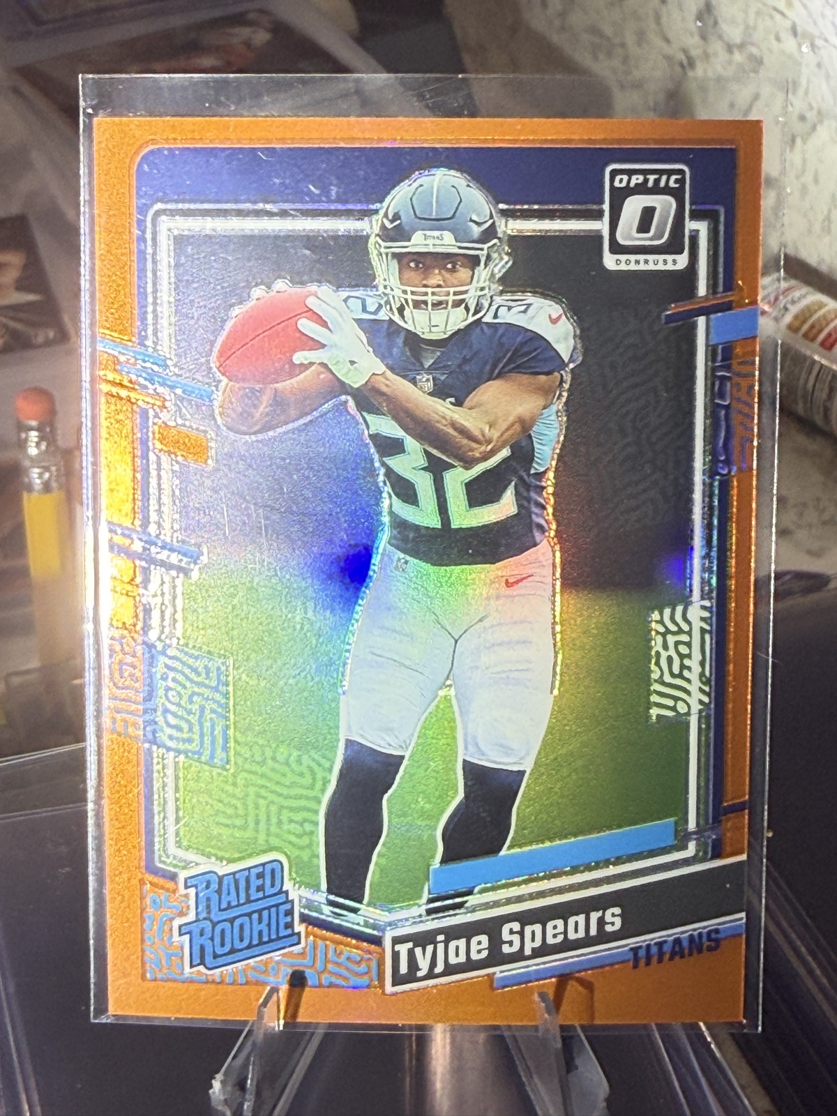 2023 Panini Donruss Optic Rated Rookie Tyjae Spears #297 Orange Prizm /249 (RC)