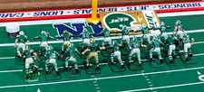 18 Tudor Electric Football HOGLEG NY JETS DJ/BS VTG Tm/Replacement Players Stkr