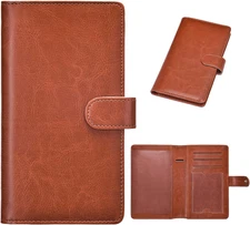 Checkbook Covers- Leather RFID Check Registers for Personal Checkbook，Women&Men