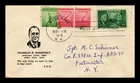 US COVER ROOSEVELT MEMORIAM HYDE PARK FIRST DAY ISSUE SCOTT 930 COMBO