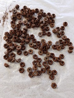 Clinch Nuts Imperial Please See Pics Perhaps 1/8" Or Larger Sold As Seen