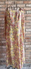 ASOS DESIGN Womens Dress UK14 US10 Floral Yellow Pink Cottagecore
