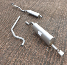 Vauxhall Corsa D 1.4i (2007-2014) Exhaust System to Cat - OVAL Tip Centre & Rear