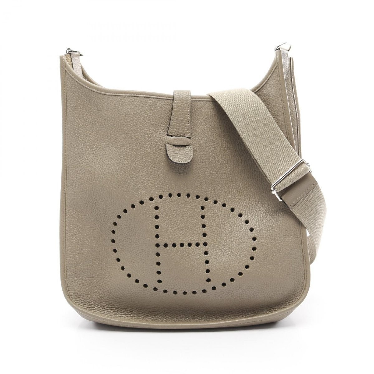 Hermes Evelyne GM Taurillon Clemence Leather Shoulder Bag 787153