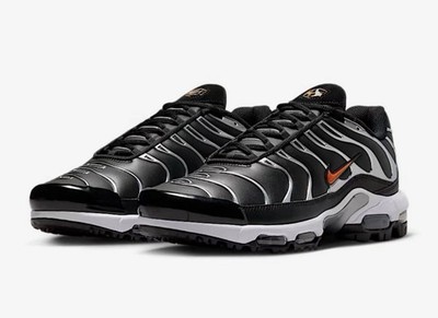 NEW Men Size 13 Nike Air Max Plus G Golf Shoes Black Metallic Spikeless Sneakers