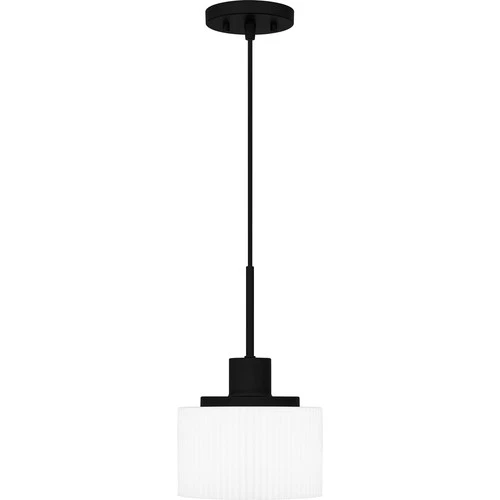 Matte Black One Light Mini Pendant from the Quoizel Piccolo Pendant Collection - Picture 3 of 6