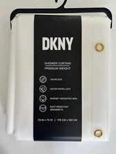 NEW SEALED DKNY PREMIUM  WEIGHT SHOWER CURTAIN LINER 70X 72