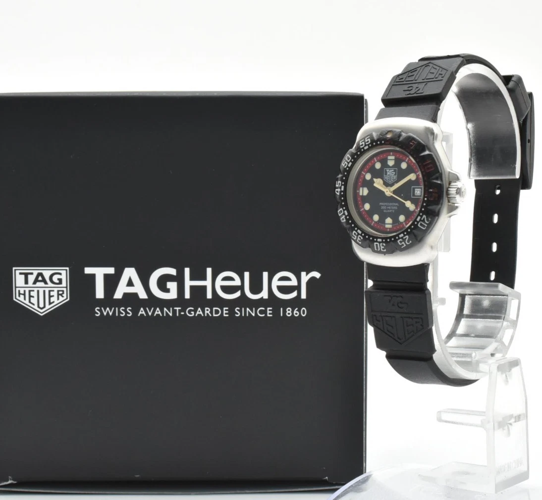 【希少】TAG HEUER PROFESSIONAL FORMULA1 ブラック Pre-Owned Tag Heuer Professtional 1000 Diver 'Black Coral