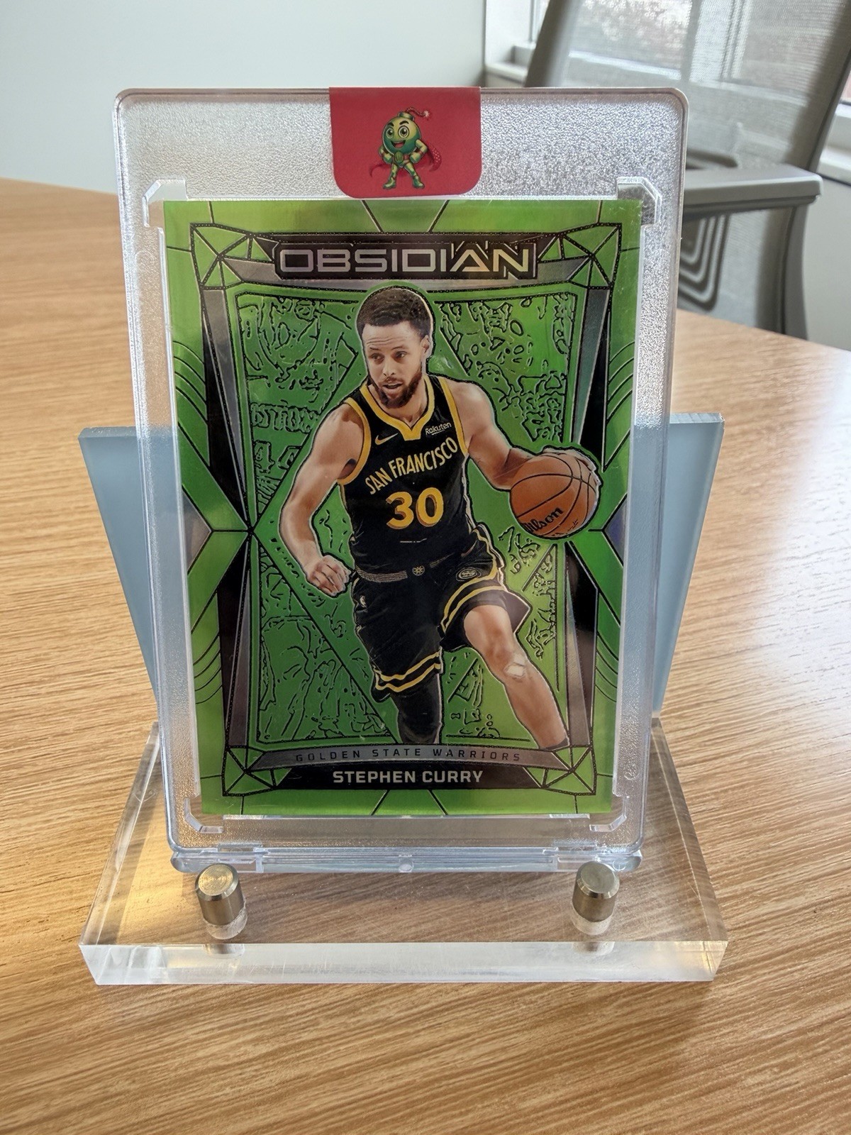 2023-24 Obsidian Stephen Curry Electric Etch Green /25 #45