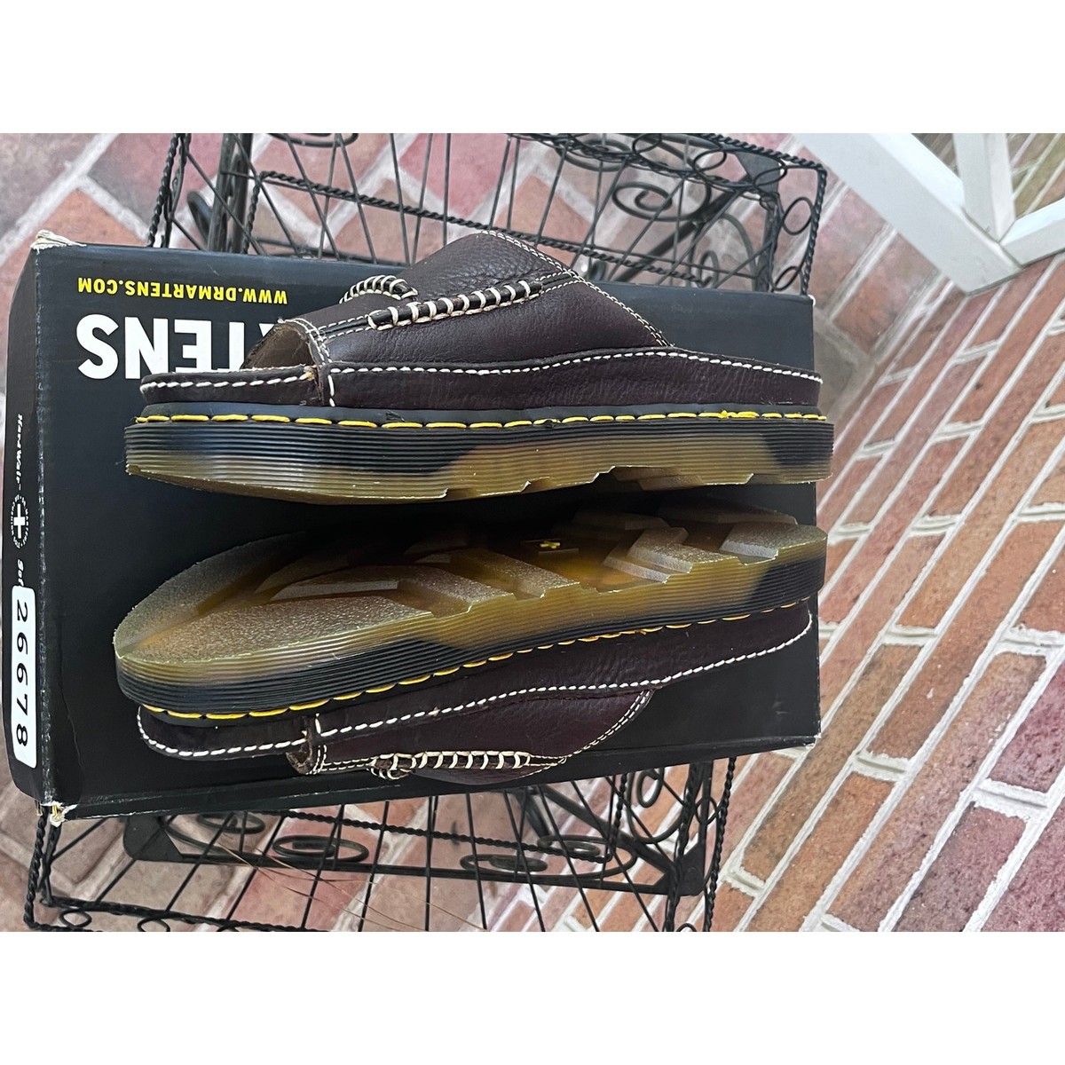 Dr Martens Y2K Men Slide Brown Air Wair Men 10 View 4