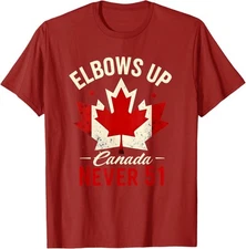 Elbows Up Canada Never 51 Est 1867 Proud Canadian Unisex T-Shirt