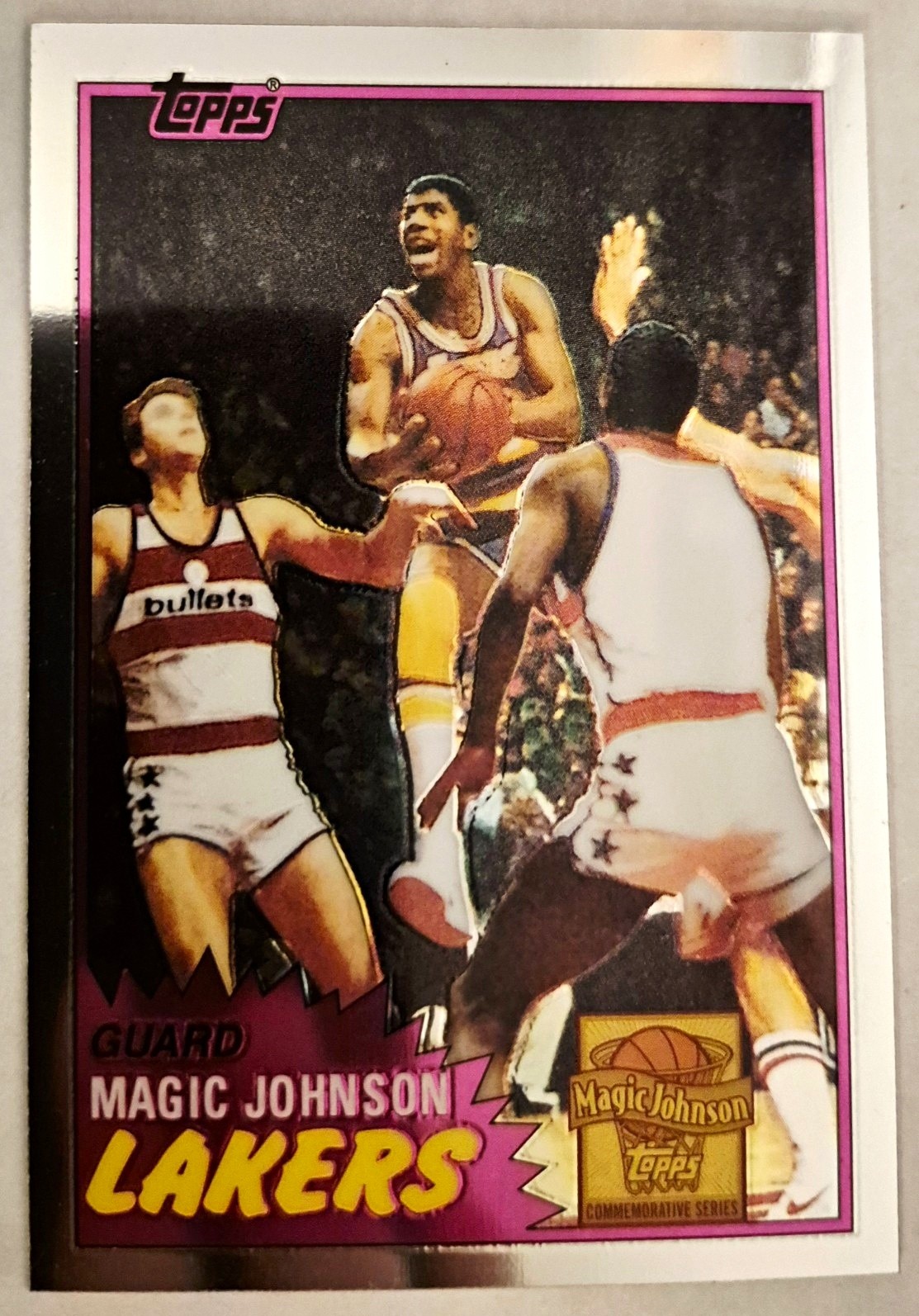 Topps 1981 Commemorative Series Magic Johnson Los Angeles Lakers #21