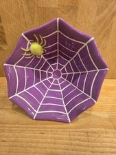 Halloween Spider Web Bowl Candy Dish Decoration