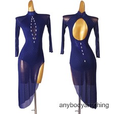 Ballroom Women's Latin Rumba Tango Salsa Samba Competition Dance Dress