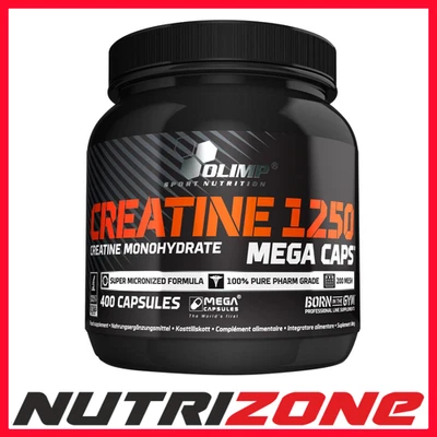 Olimp Nutrition Creatine 1250 Mega Caps Strength Booster Muscle Gain - 400 caps