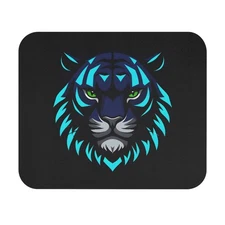 Fierce Tiger Mouse Pad, Gamer Gift, Office Decor, Computer Accessories