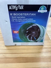Active Air ACFB8 8 Inch Hydroponics Inline Duct Booster Fan 471 CFM, Green