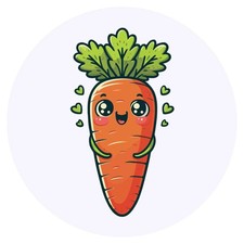 24 x 'Happy Carrot' Stickers (SK00071491)