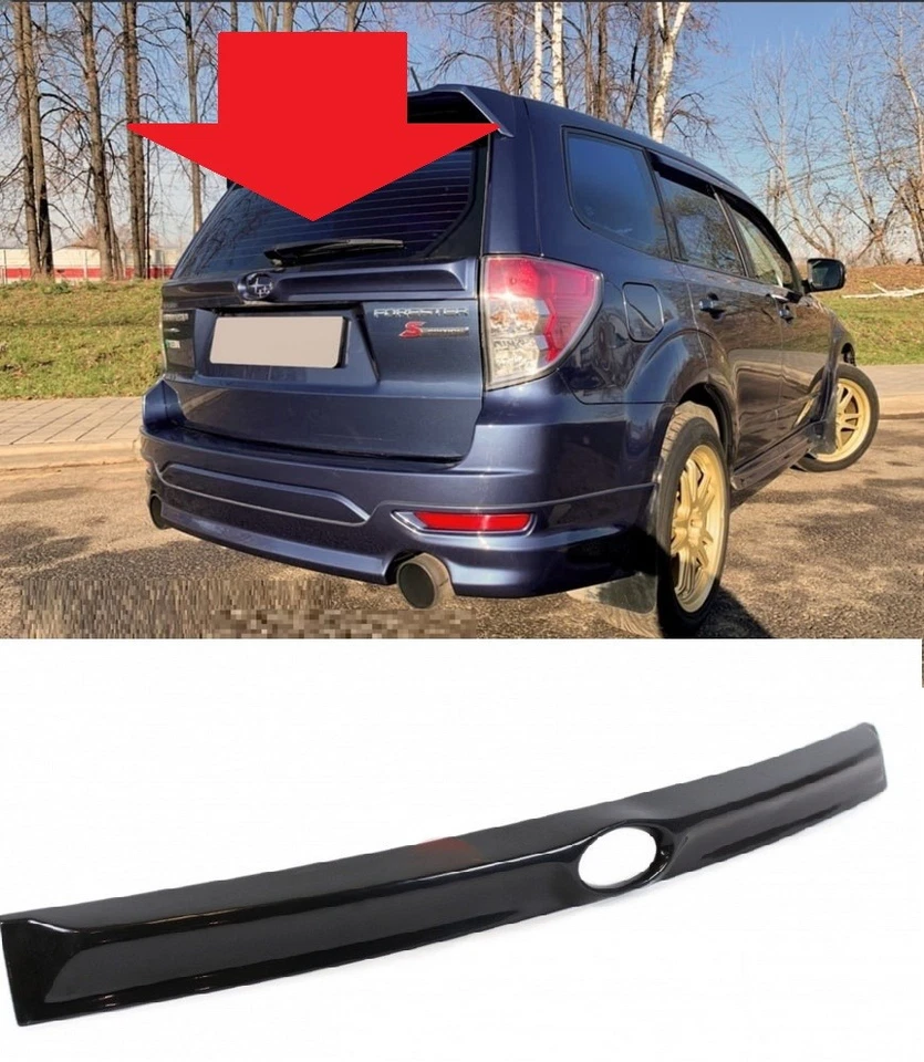 Fits Subaru Forester SH 2009-2011 Middle Spoiler Cover Flexible - Image 2 of 4