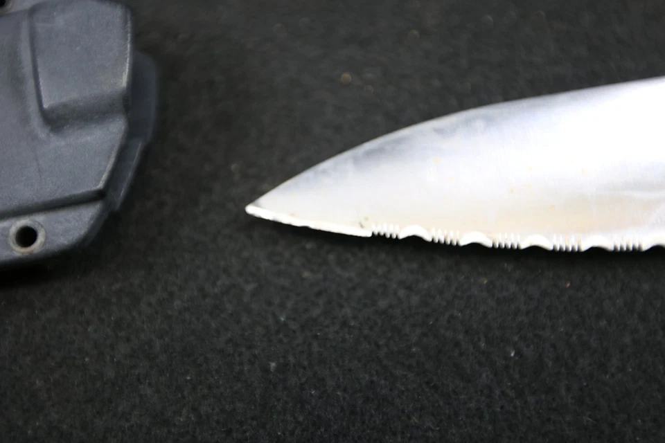 Cuchillo Cold Steel Hai Hocho #45HH AUS 6A acero inoxidable caja Japón Mfg 2001 .99 Foto 4 de 4