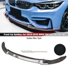 For Bmw F80 M3 F82 F83 M4 15-20 Front Bumper Lip Splitter Carbon Fiber Style Abs For Bmw F80 M3 F82 F83 M4 15-20 Front Bumper Lip Splitter Carbon Fiber Style Abs