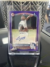 2025 Bowman Paper Prospect Retail Autographs Chris Campos #BPA-CHC