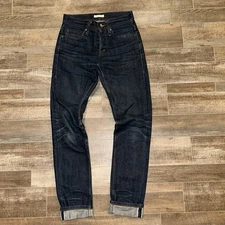 The Unbranded Brand Jeans Mens 27x31 Selvedge Denim Stretch 14.5oz Indigo UB401
