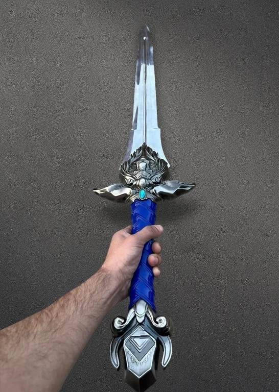 Espada Decorativa Cabeza de León Fantasía 40" - Piezas Exhibición Guardia Real Estilo Medieval Foto 2 de 4